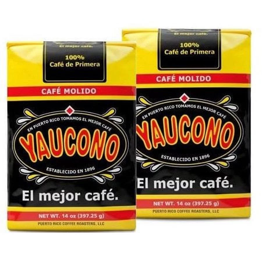 Cafe Yaucono Ground Coffee Puerto Rican, 14 Ounce Bag (Pack of 2)