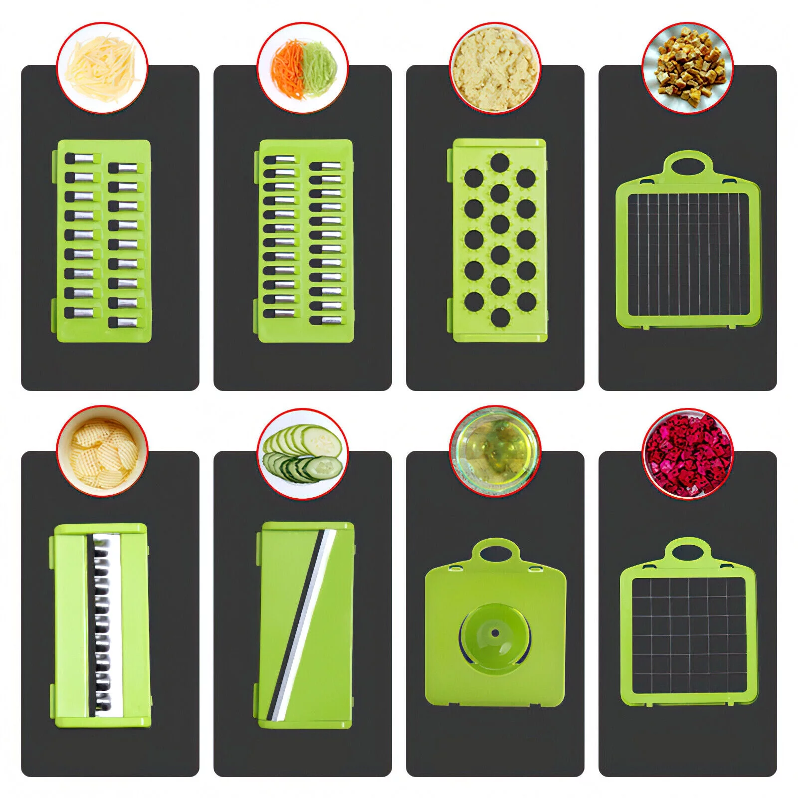 kydely Vegetable Chopper Cutter,Mandoline Slicer Food Onion Veggie Dicer with Container