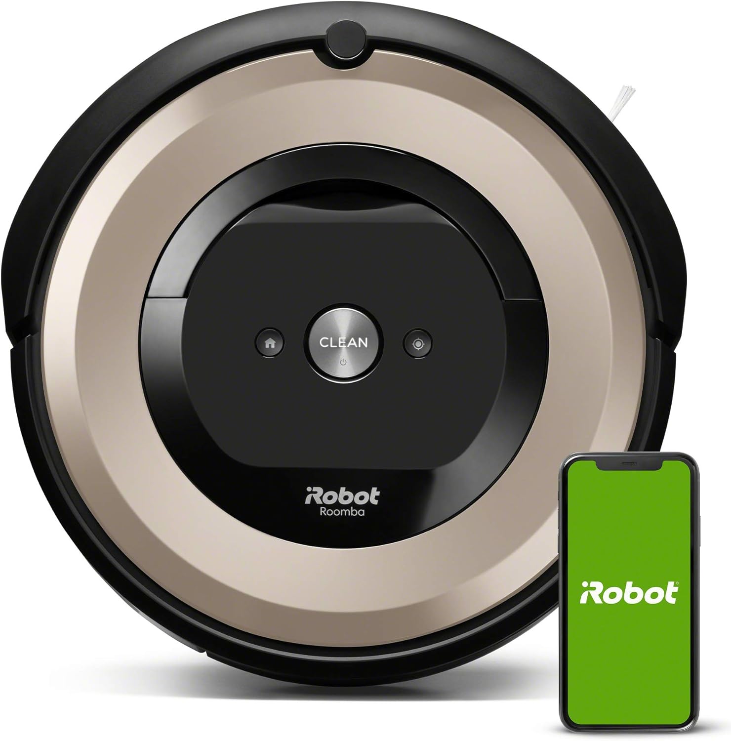 iRobot Roomba E5 (5150) Robot Vacuum - Wi-Fi Connected, Compatible with Alexa, Ideal for Pet Hair, Carpets, Hard, Self-Charging Robotic Vacuum, Black (Renewed)