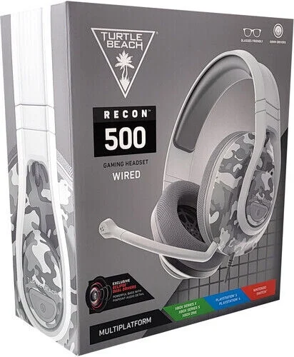 Turtle Beach Recon 500 Wired Gaming Headset - Arctic Camo [New ] PS 4, Playsta