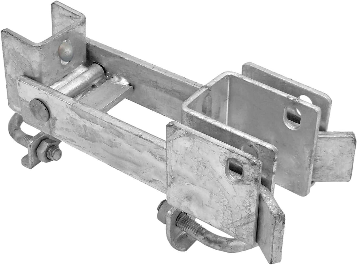 Chain Link Commercial Strong Arm Double Gate Latch - Latches Two Gates Together Without The Need of a Drop Rod - Chain Link Double Gate Latch for 1-5/8