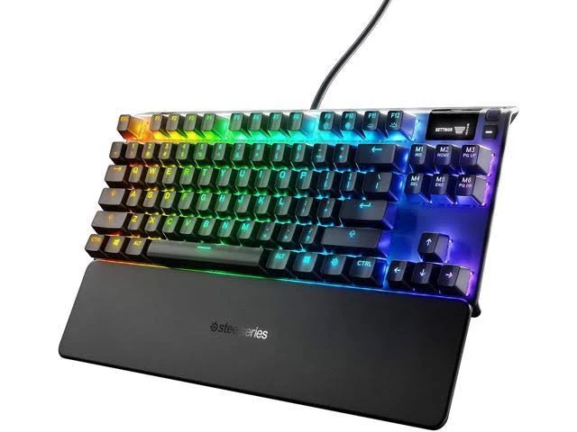 SteelSeries Apex Pro TKL Mechanical Switches Gaming Keyboard with Smart Display