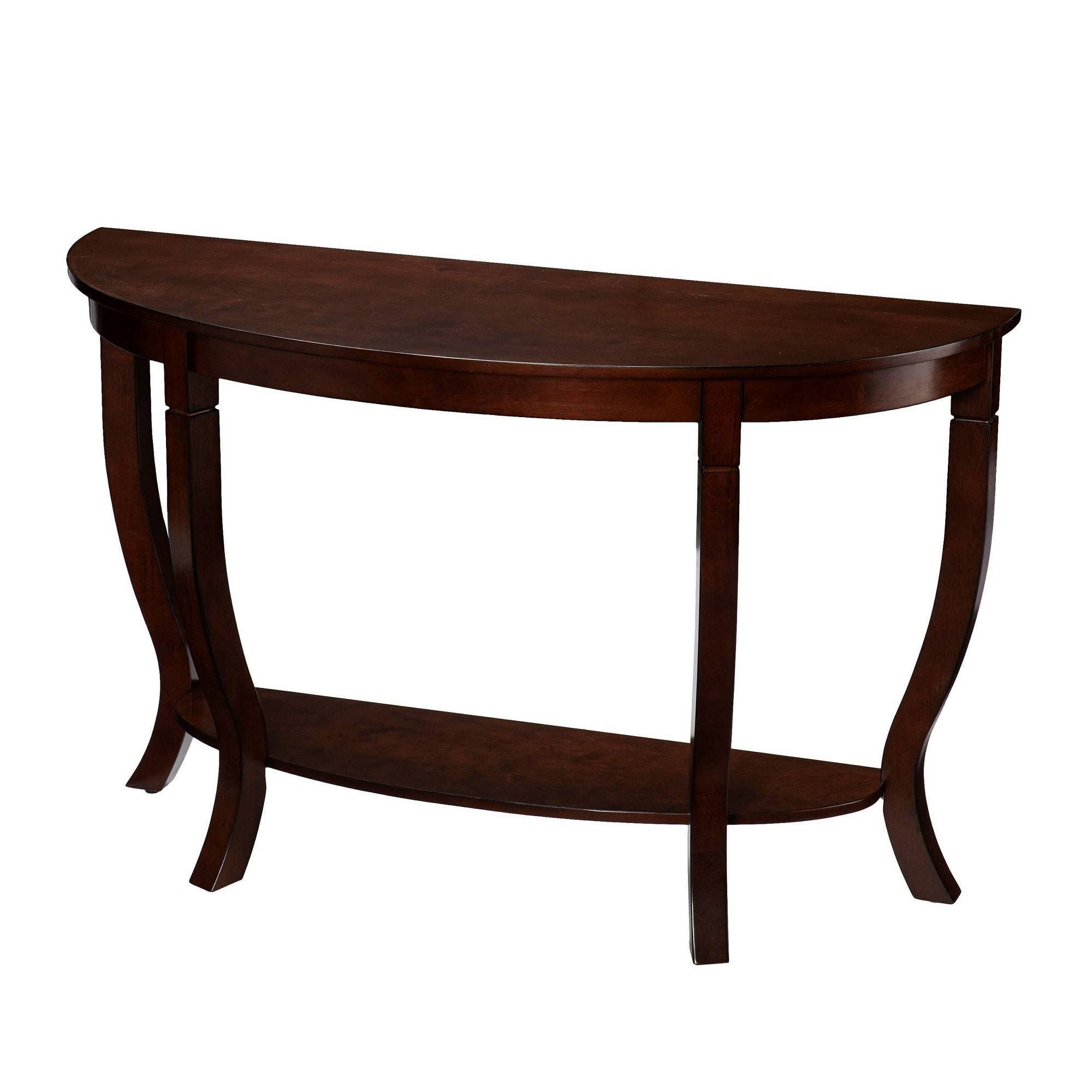 Mallste Demilune Console Table Brown - Aiden Lane
