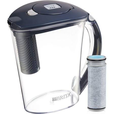 Brita Stream Rapids Water Filter Pitcher, Carbon, Large 10 Cup, 1 Count