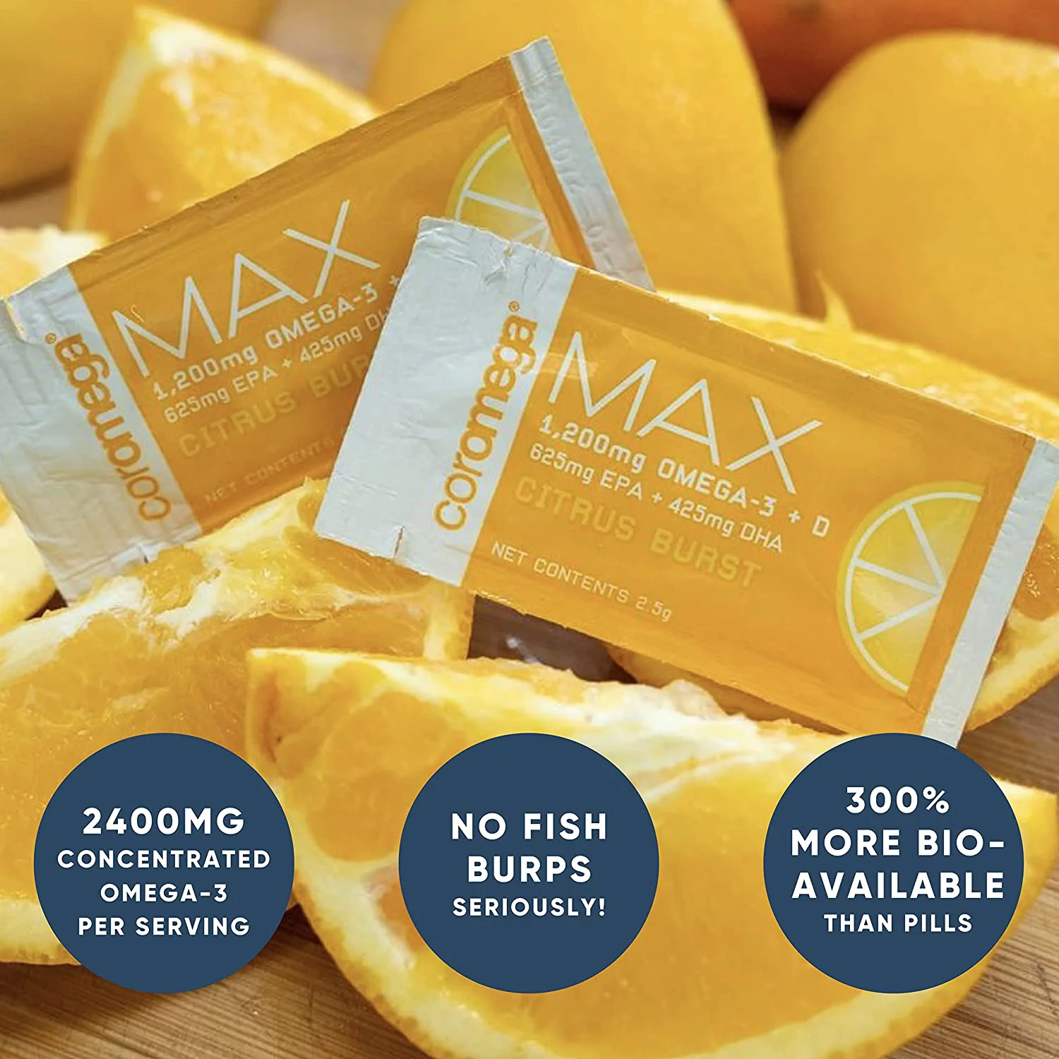 COROMEGA Max Citrus Burst High Omega 3 30 CT