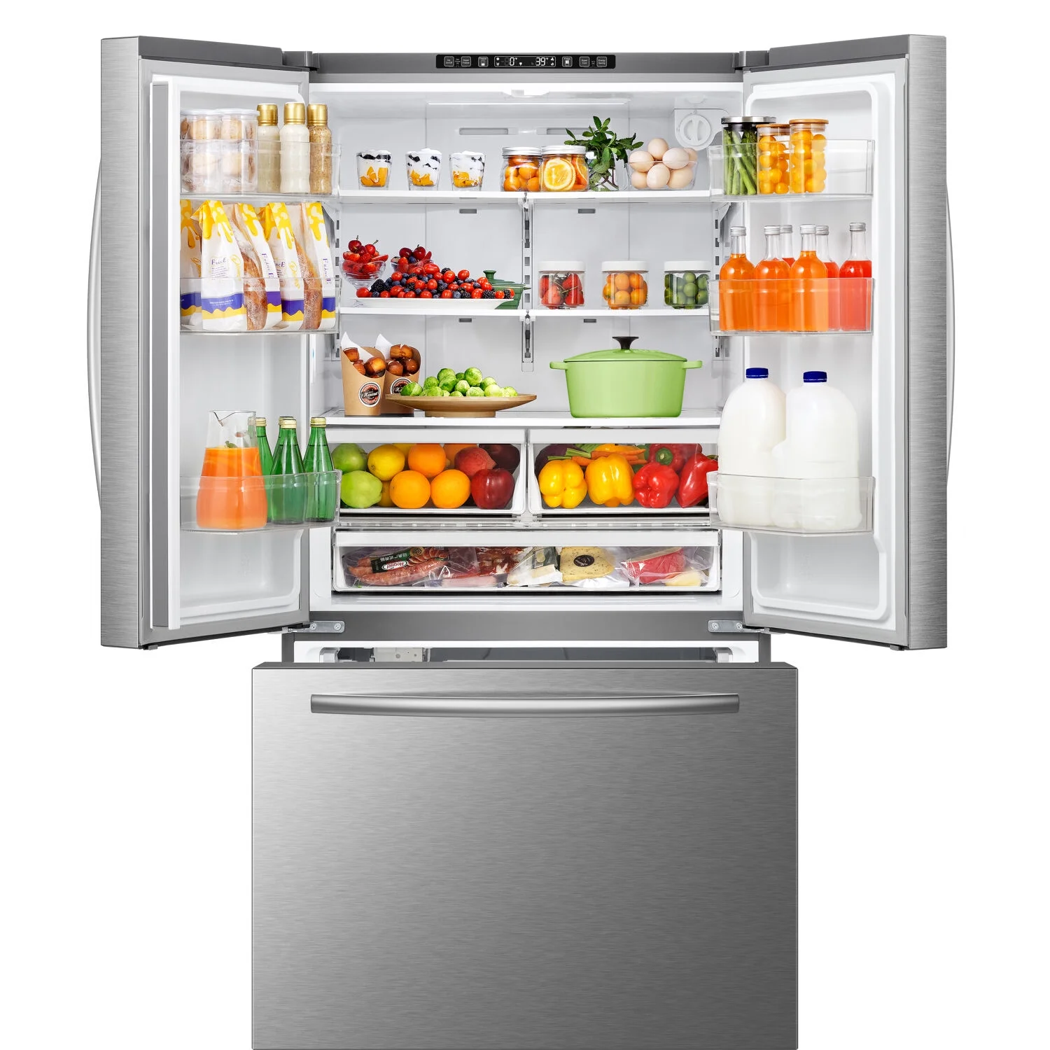 Mora  New 26.6 Cu. ft. 35.98 in Standard Depth French Door Refrigerator