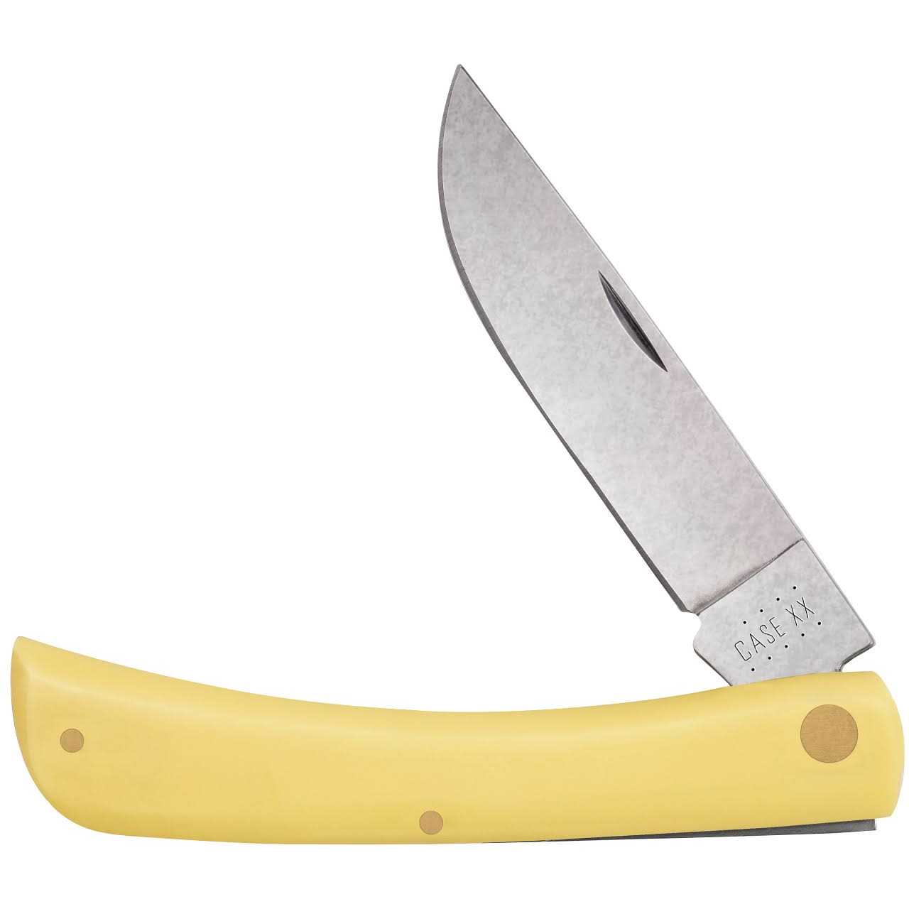 Case Cutlery Sodbuster Yellow Delrin Handle CV Steel Pocket Knife - Sports Supplies Online Store