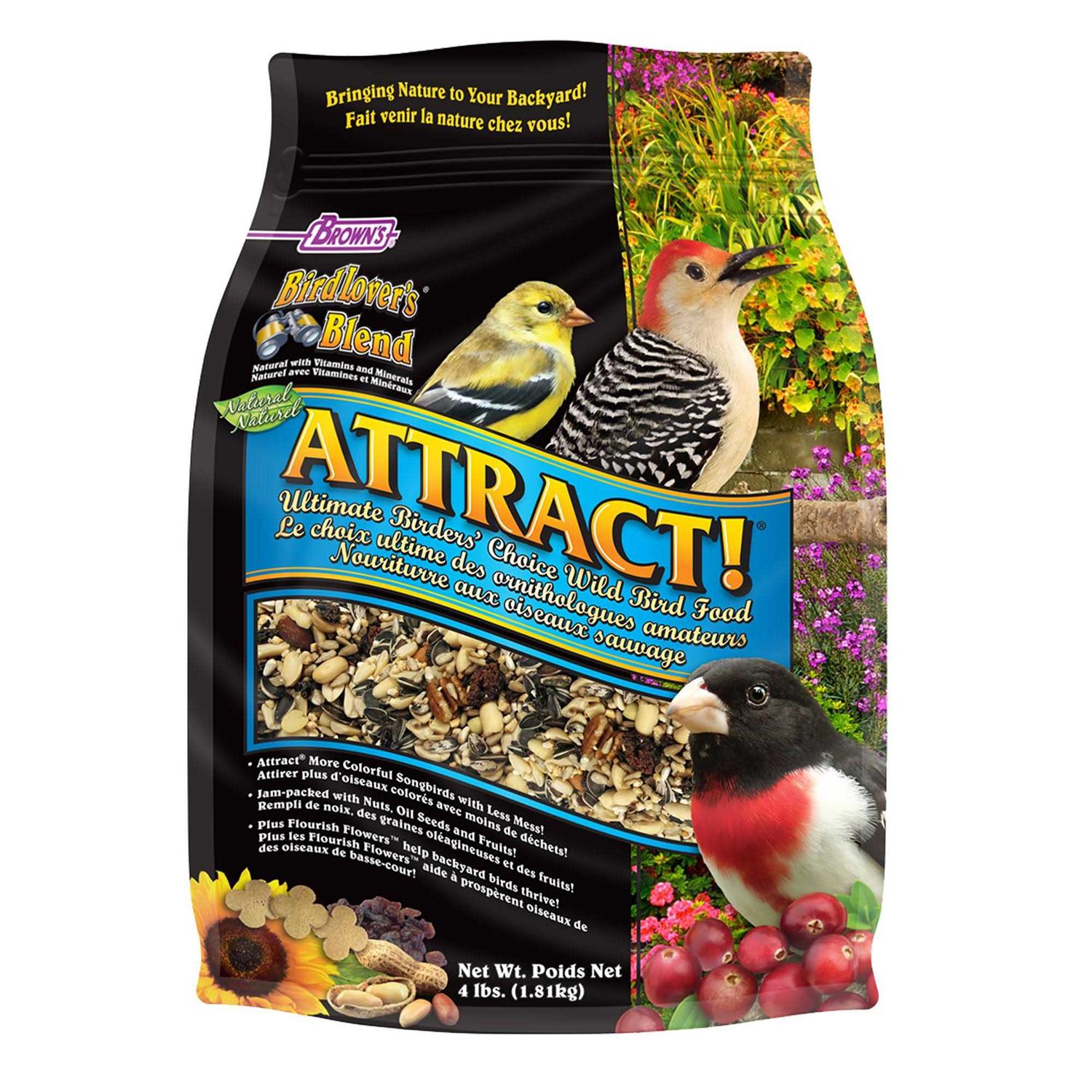 Brown's Bird Lover's Blend Attract Ultimate Birder's Choice Dry Food - Pet Supplies online store