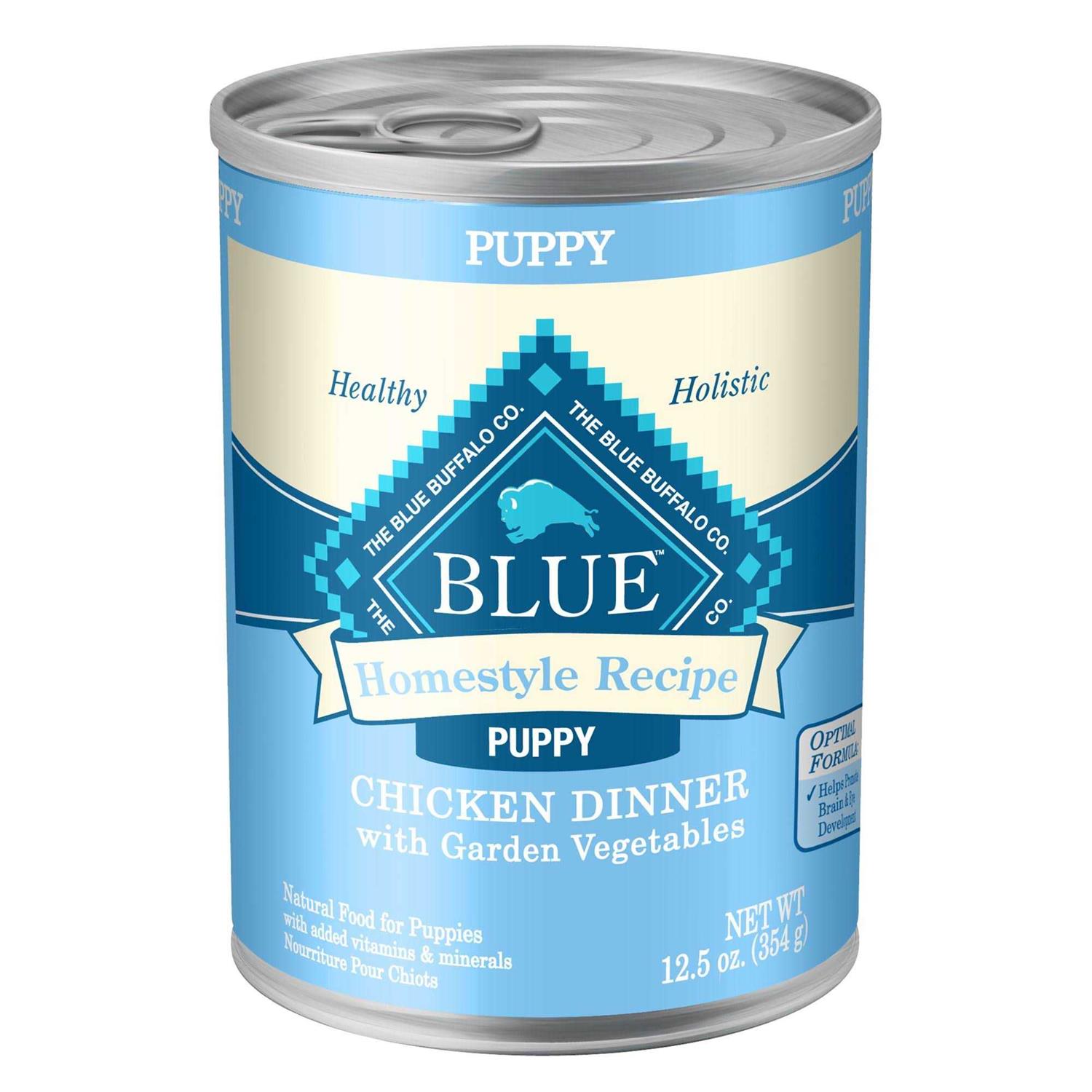 Blue Buffalo Homestyle Recipe Puppy Chicken Dinner Wet Dog Food - Pet Supplies online store