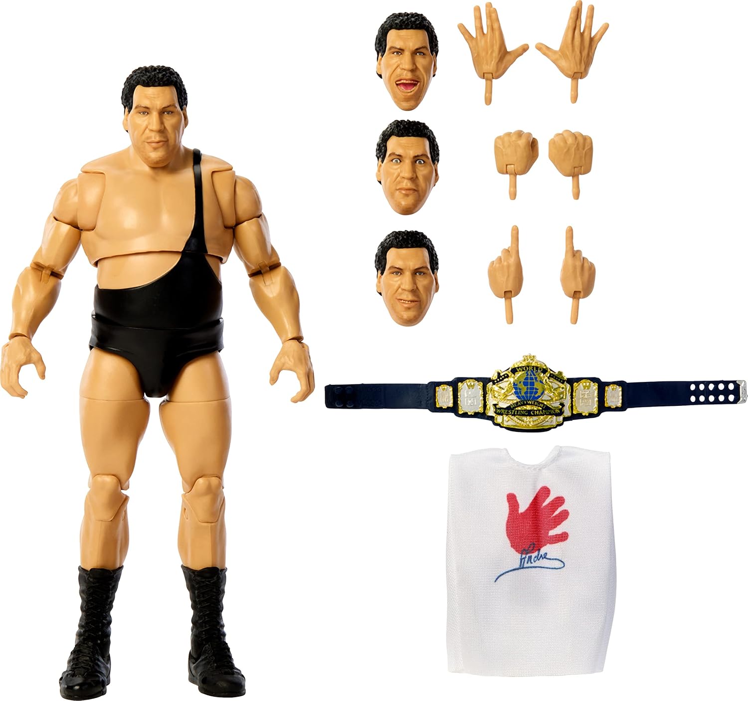 Mattel WWE Andre the Giant Ultimate Edition Action Figure with Interchangeable Accessories, Articulation & Life-Like Detail, 6-inch