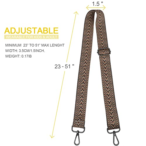 Adjustable Handbag Strap Wide Purse Strap Replacement Shoulder Crossbody Bag Strap