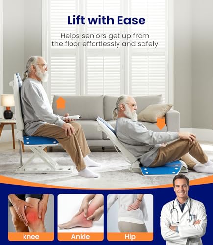 MAIDeSITe Electric Chair Lift, Stand Up Independently from Floor, Support Up to 300 LBS, Floor Lift for Elderly, FSA HSA Eligible, JC35M3