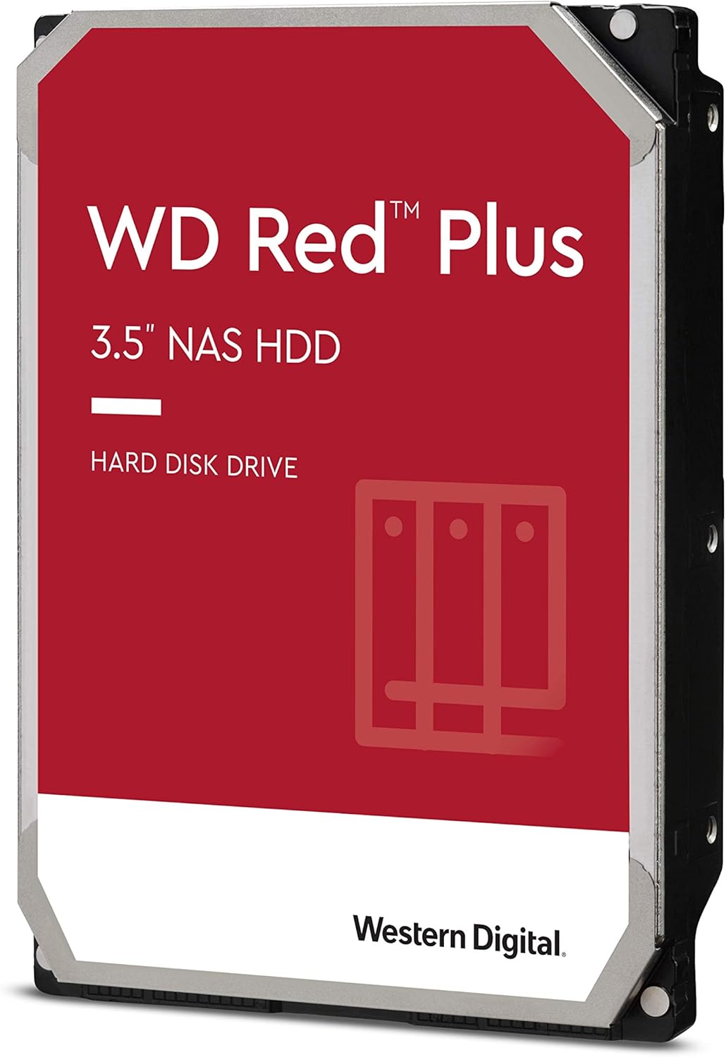 Western Digital 4TB WD Red Plus NAS Internal Hard Drive HDD - 5400 RPM, SATA 6 Gb/s, CMR, 128 MB Cache, 3.5 -WD40EFZX