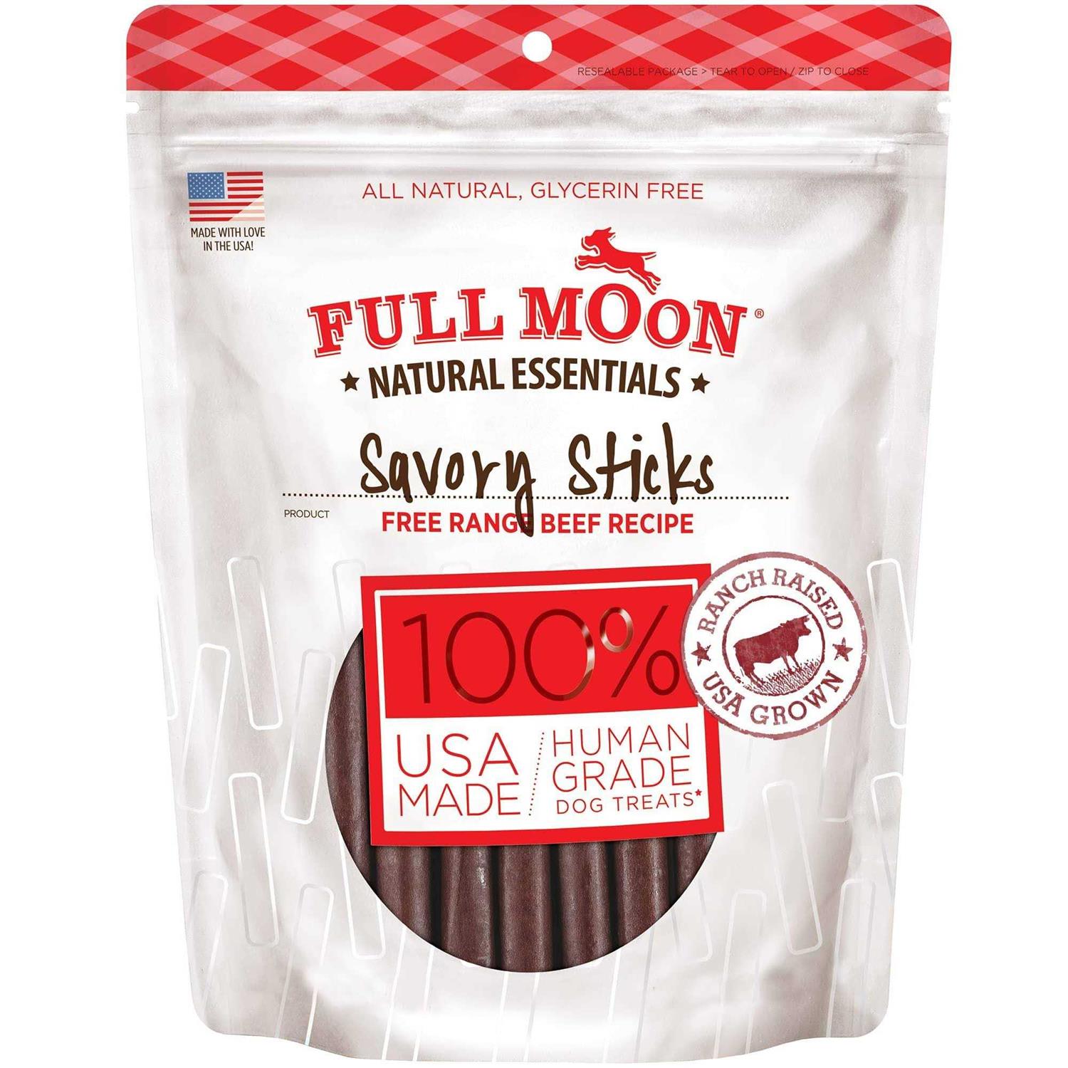 Full Moon Beef Recipe Savory Sticks Dog Treats - Pet Supplies online store