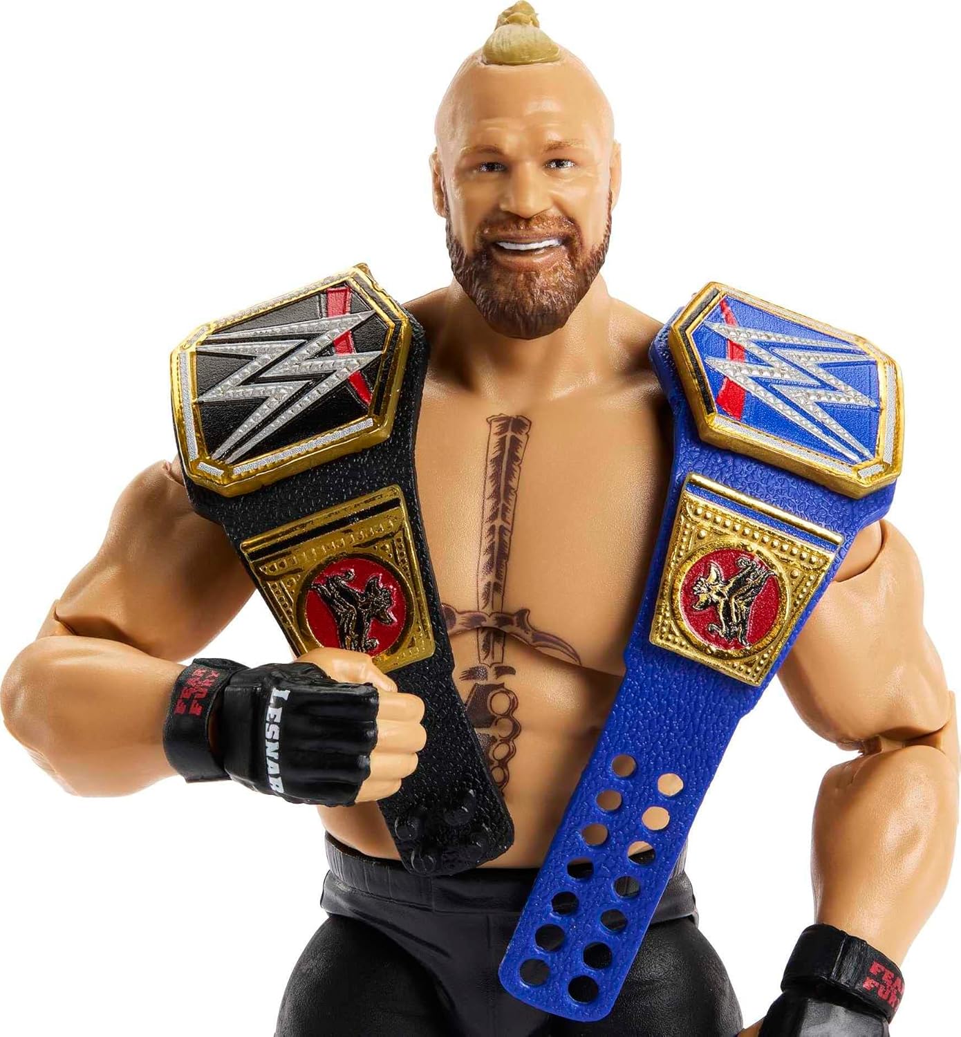 Mattel WWE Brock Lesnar Ultimate Edition Action Figure with Interchangeable Accessories, Articulation & Life-Like Detail, 6-inch