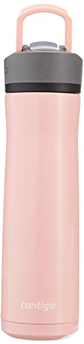 Contigo 24oz Leakproof Stainless Steel Water Bottle with Straw & Handle Dual Insulated for Cold & Hot Drinks -(Pack of 2)