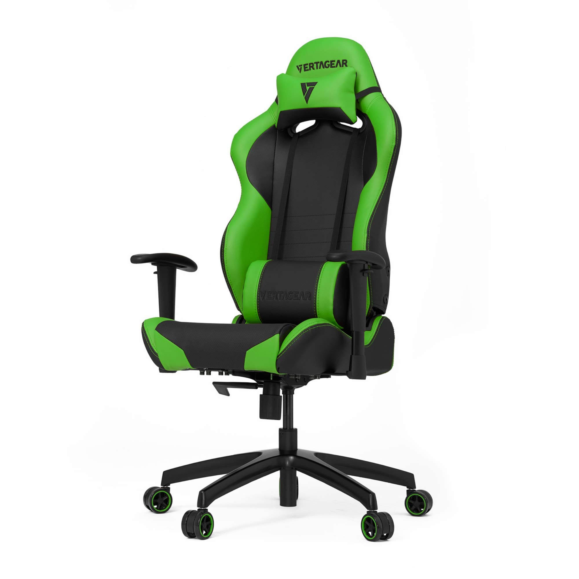 Vertagear Racing S-Line SL2000 Gaming Chair, Black/Green