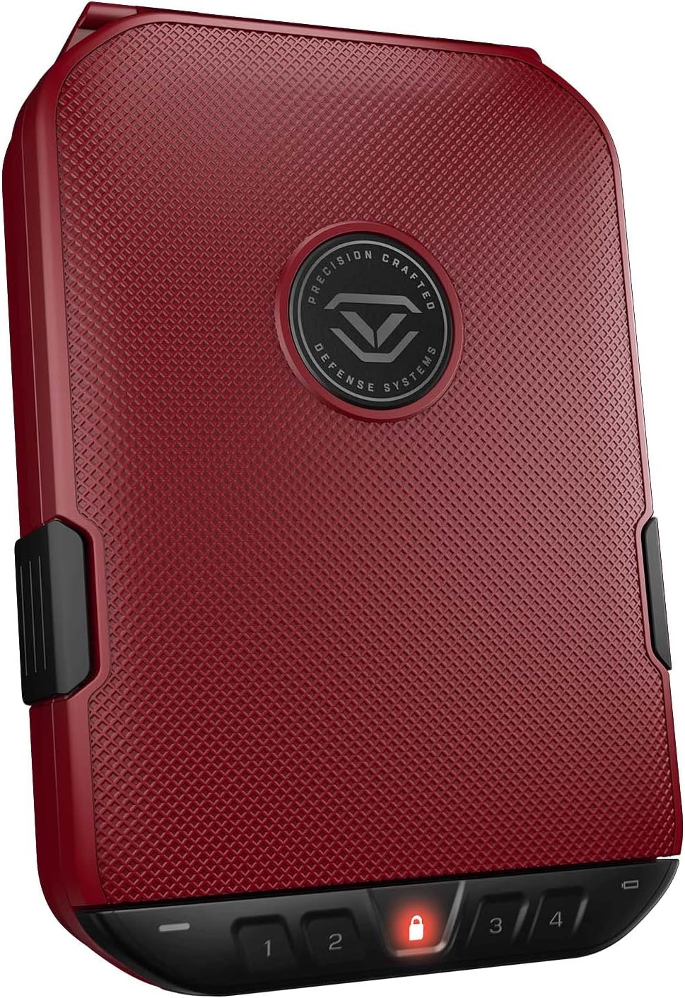 VAULTEK LifePod 2.0 Secure Waterproof Travel Case Rugged Electronic Lock Box Travel Organizer Portable Handgun Case with Backlit Keypad (Guard Red)