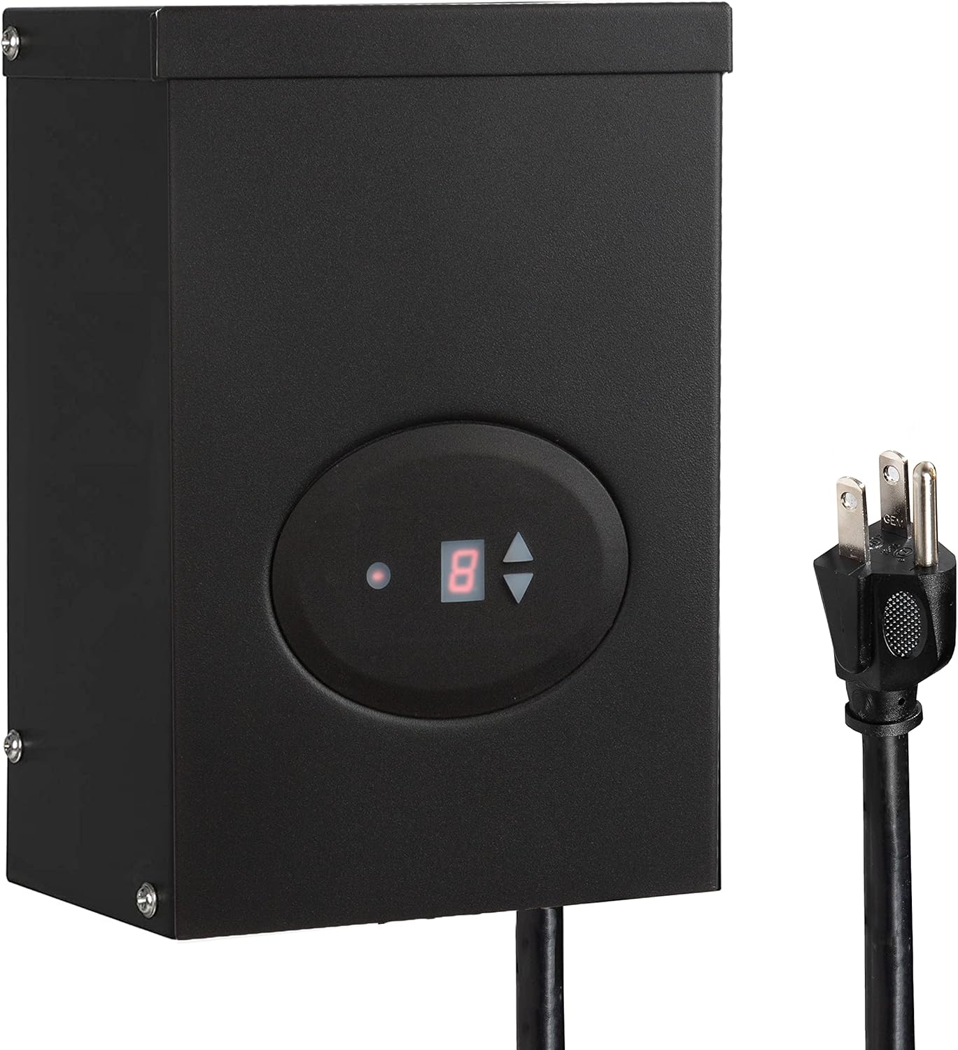 200 Watt Low Voltage Transformer for Landscape Lights - 120V AC to 12V AC Outdoor Lighting Transformer with Dusk to Dawn Sensor & Countdown Timer