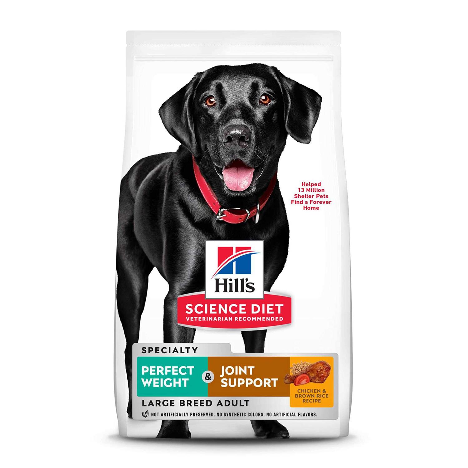 Hill's Science Diet Adult Perfect Weight & Joint Support Large Breed Chicken Dry Dog Food - Pet Supplies online store