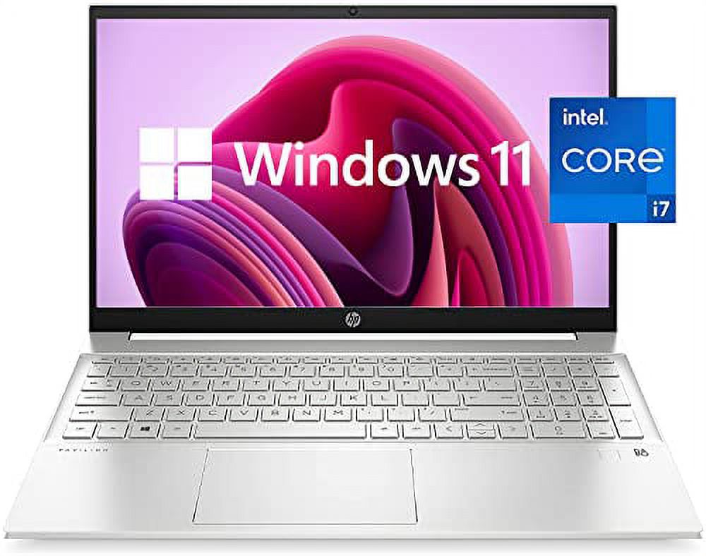 HP [Windows 11 Home] Newest Pavilion Laptop, 15.6” Full HD Display, Intel Core i7-1165G7 Processor, 32GB RAM,1TB SSD, Backlit Keyboard, Fingerprint Reader, Wi-Fi 6, USB Type-C, HDMI, Natural Silver