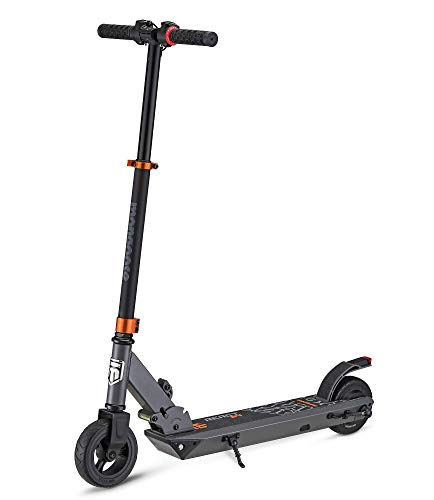 Mongoose React Electric Kids Scooter, Boys & Girls Ages 8+, Max Speed 6-15 MPH, Aluminum Handlebars and Frame, Rear Foot Brake, Battery and Charger Included