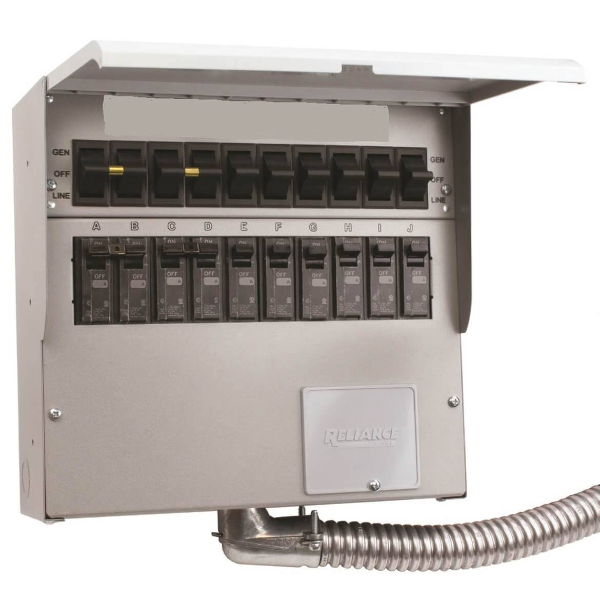 Reliance Controls 310d Pro/Tran 2 - 30-Amp (120/240V 10-Circuit) Indoor TRANSFER Switch