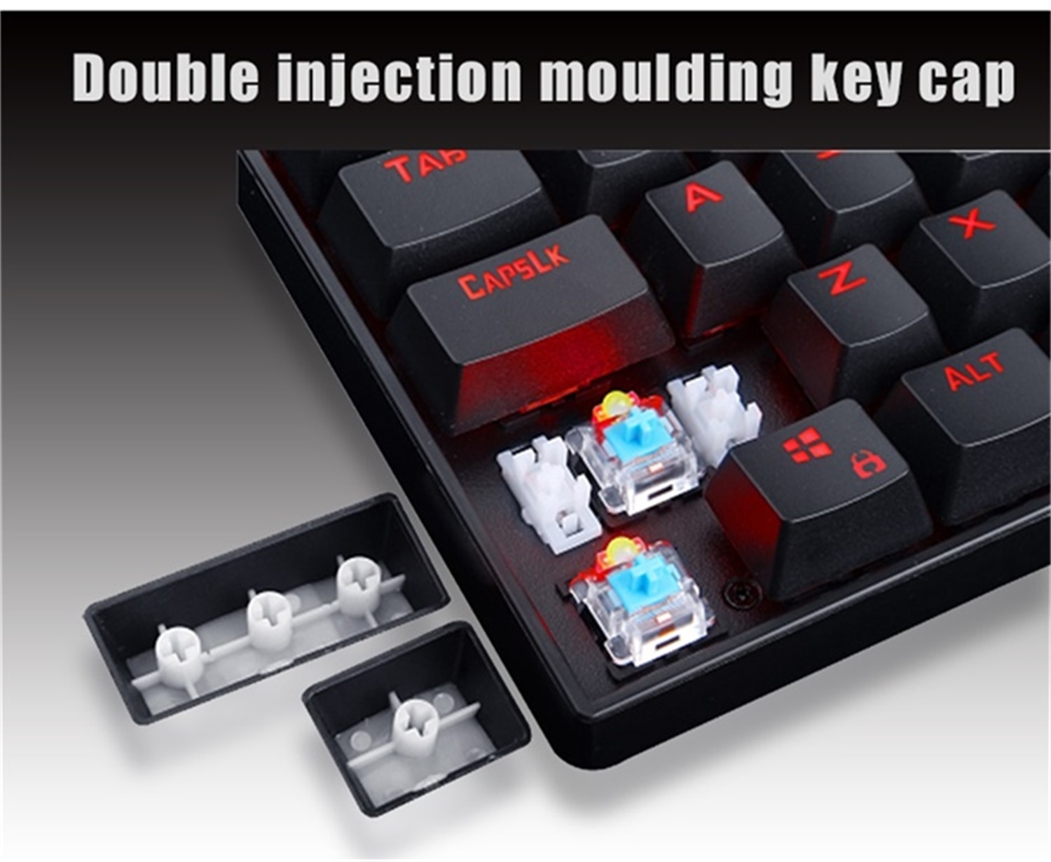 Redragon KUMARA K552 Led Backlit 87 Key Full Key Anti-Ghosting Spill Proof Design USB wired Mechanical Gaming Keyboard