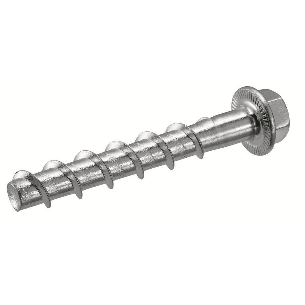 Hilti 1/2 in. x 3 in. Kwik Hus-EZ Concrete and Masonry Screw Anchor (30-Piece) 418071