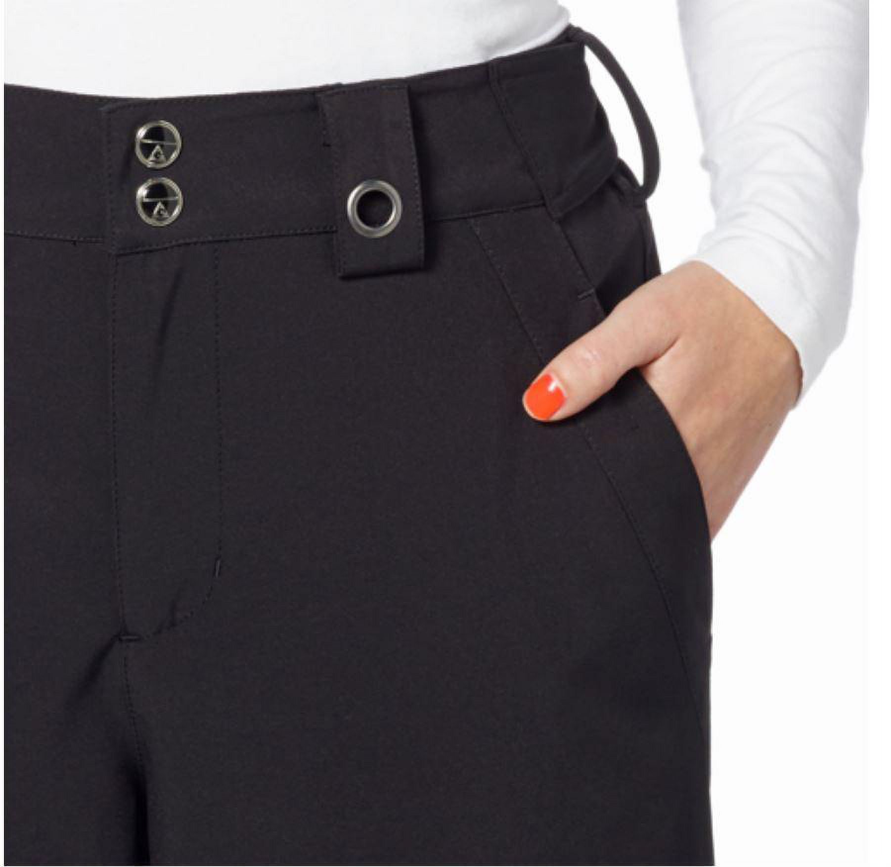 Gerry Women's Snow-Tech Fleece Lined Stretch Ski Pant, Black, Xsmall