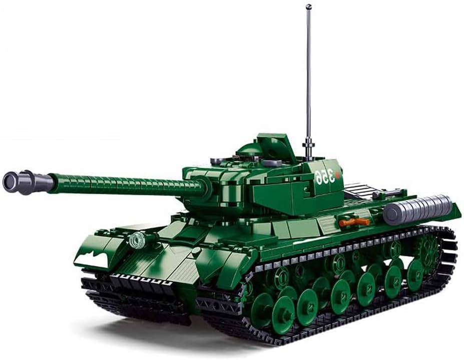DAHONPA is-2 Heavy Tank Building Block(845 PCS),WW2 Military Historical Collection Tank Model with 3 Soldier Figures,Toys Gifts for Kid and Adult.