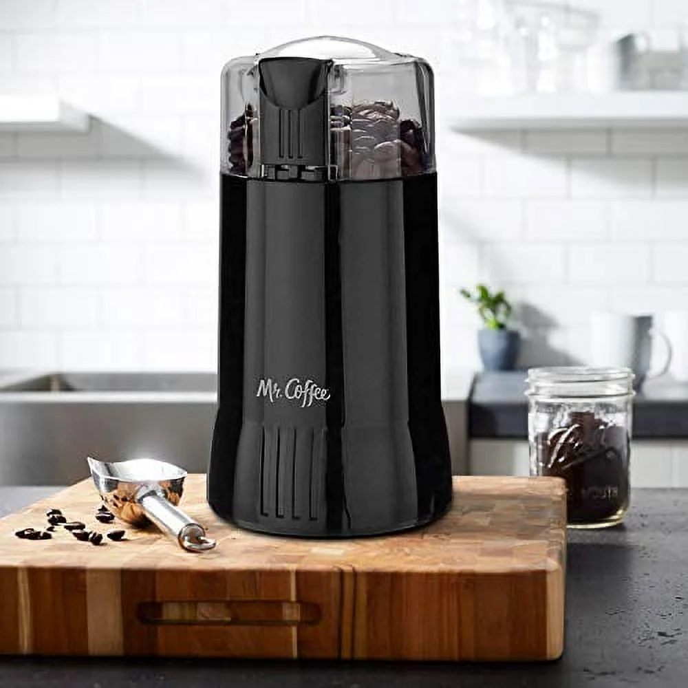 mr. coffee electric coffee grinder|coffee bean grinder| spice grinder, black