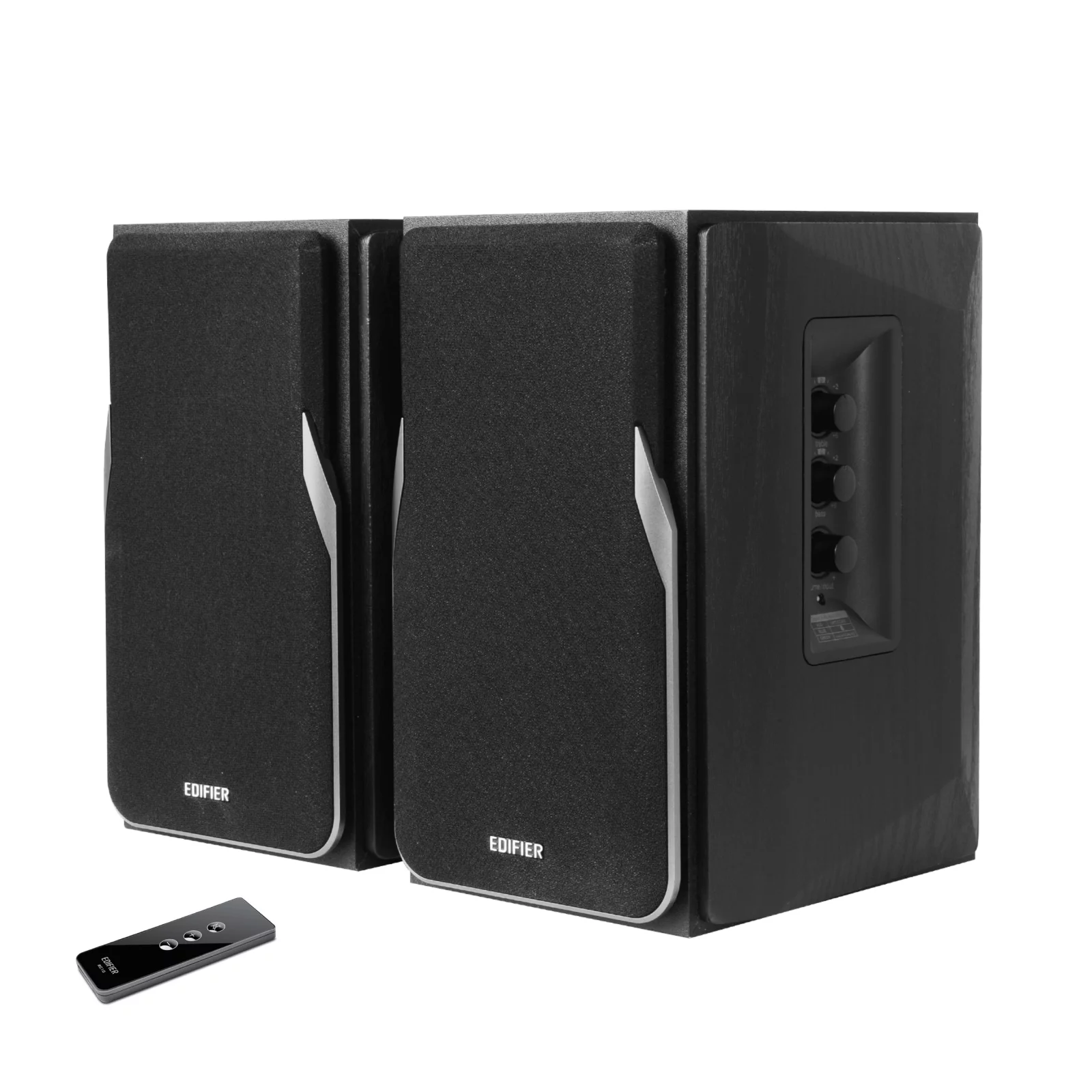 Edifier R1380T Powered Bookshelf Speakers, 2.0 Stereo Active Near Field Monitors, Studio Monitor Speaker, 42 Watts RMS - Black (Pair)