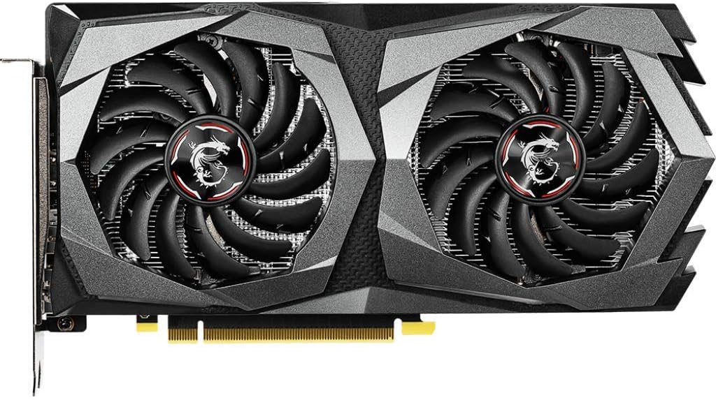 MSI Gaming GeForce GTX 1650 128-Bit HDMI/DP 4GB GDRR6 HDCP Support DirectX 12 Dual Fan VR Ready OC Graphics Card (GTX 1650 D6 Gaming X)