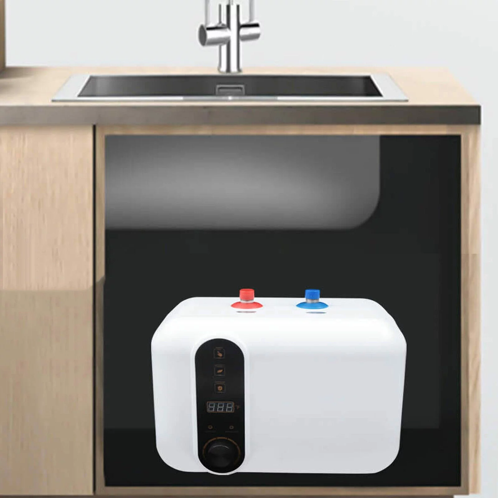 DENSET Instant Electric Hot Water Heater Shower Compact Mini-Tank Storage RV 10L 1500W Electric Hot Water Heater 110V Compact Mini-Tank Storage