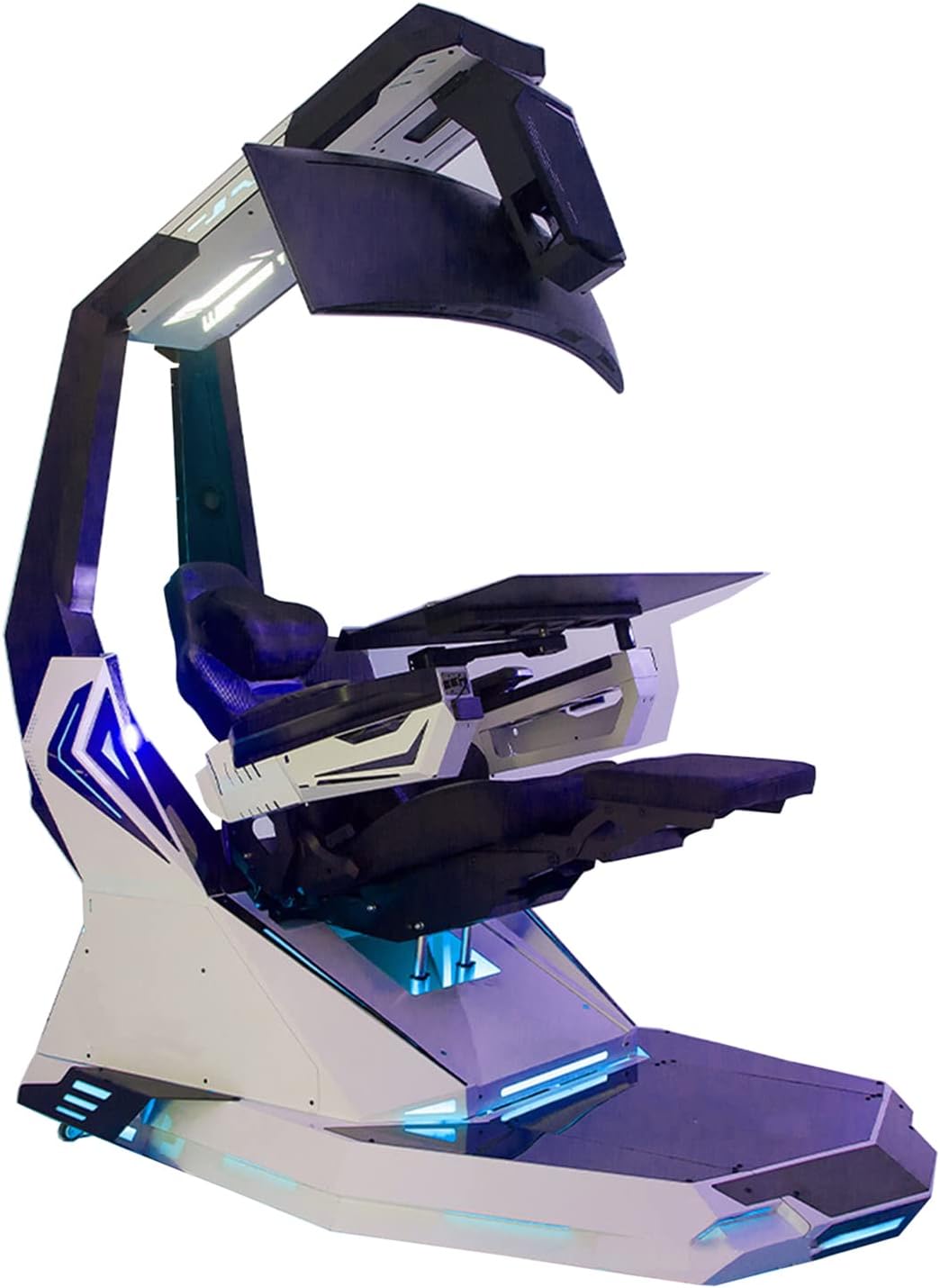 Family Zero Gravity Game Chair Luxury Computer Cockpit Boss Office Chair Gaming Game Cockpit Ergonomic Regulatory Game Chair with Pedals and Massage
