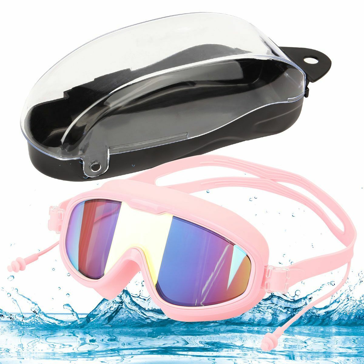 Swimming Goggles Anti-Fog Swim Glasses UV Protection Diving Snorkeling For Adult