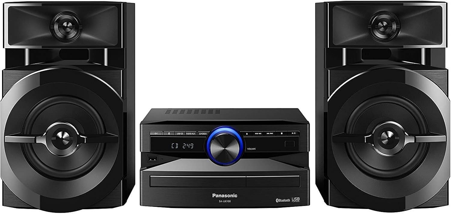Panasonic SC-UX100 CD & USB Wireless Bluetooth 300W Mini Hi-Fi System Shelf Stereo