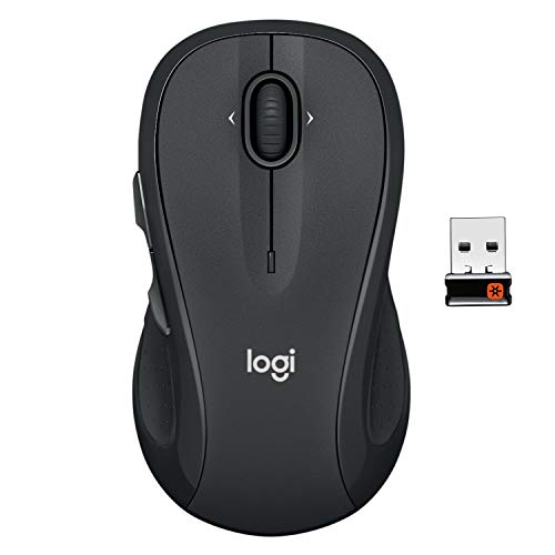 Logitech M510 Wireless Mouse, Mouse for Laptop and PC with USB Unifying Receiver, Programmable Buttons - Graphite - Radiant Selections