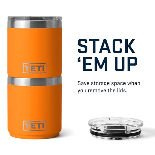 YETI Rambler Lowball, Vacuum Insulated Stainless Steel Stackable Lowball with MagSlider Lid, Stainless Steel, 10 oz (296 ml)