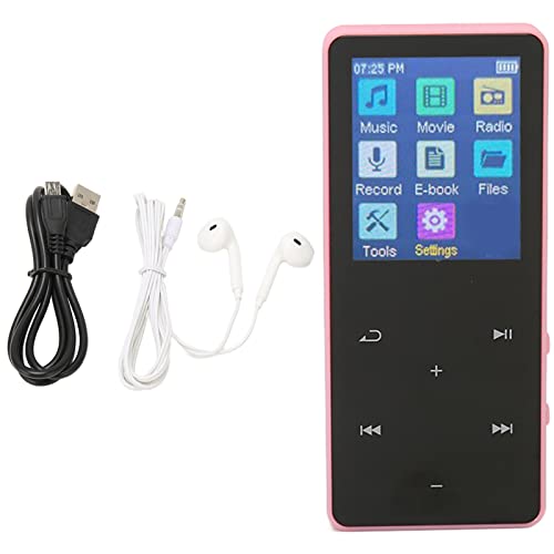 Jectse MP3 Player with Bluetooth, MP3 MP4 Player Portable Music Player with 1.8 inch, HiFi Lossless Sound MP3 Music Player for Running Sport (Black)
