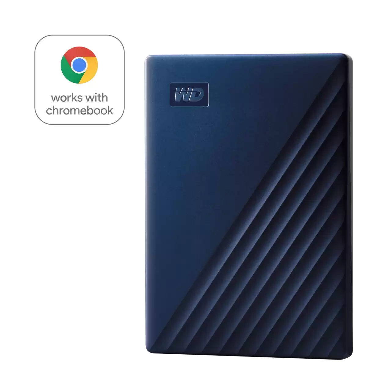 WD 2TB Drive for Chromebook, Portable External Hard Drive- WDBB7B0020BBL-WEWM