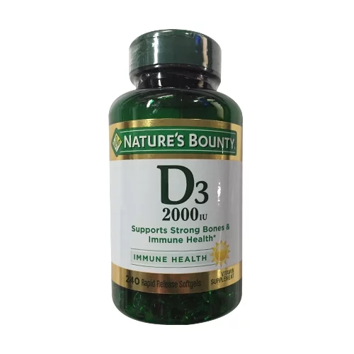 Natures Bounty Vitamin D3 2,000 Iu Rapid Release Liquid Soft Gels, 240 Ea