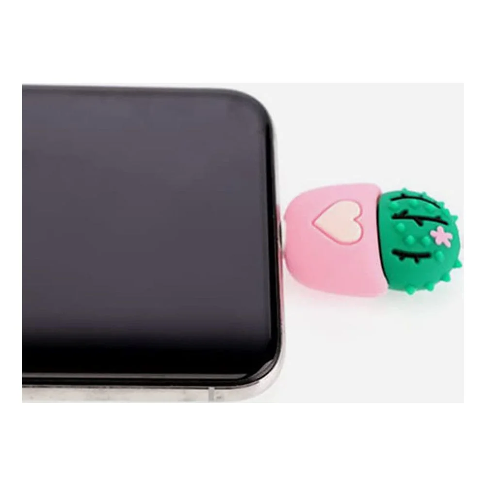 Set of 3 Phone Charging Cord Protector Cactus Cover Cable Organizer 3.5X2CM