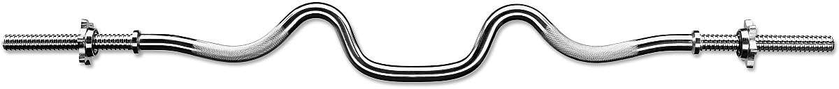 Marcy Triceps and Biceps Combo Curl Bar for 1-inch Weight Plates Weightlifting Strength Training Accessory for Home Gym TBC-51 Pack of 2