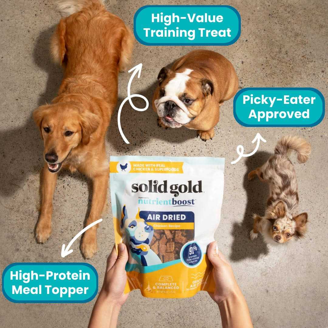 Solid Gold Air Dried Dog Food Toppers for Picky Eaters Dog Food Topper Made with Real - Pet Supplies online store