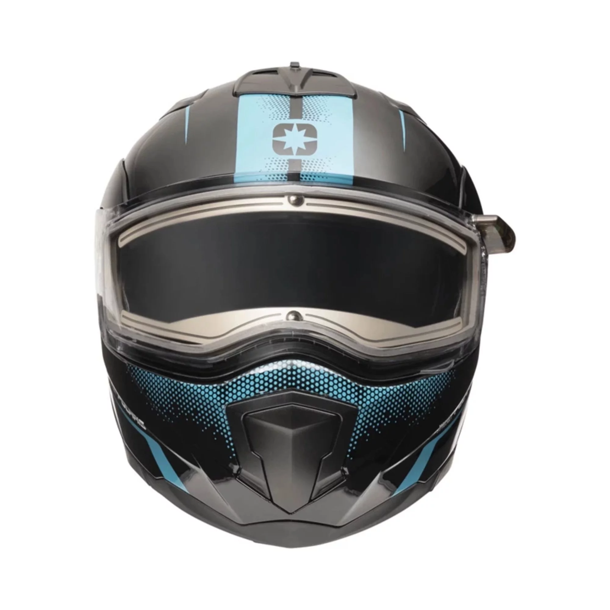 Polaris  Modular 2.0 Snowmobile Helmet Anti Fog Scratch Chin Guard Black Teal - X-Small 283314401