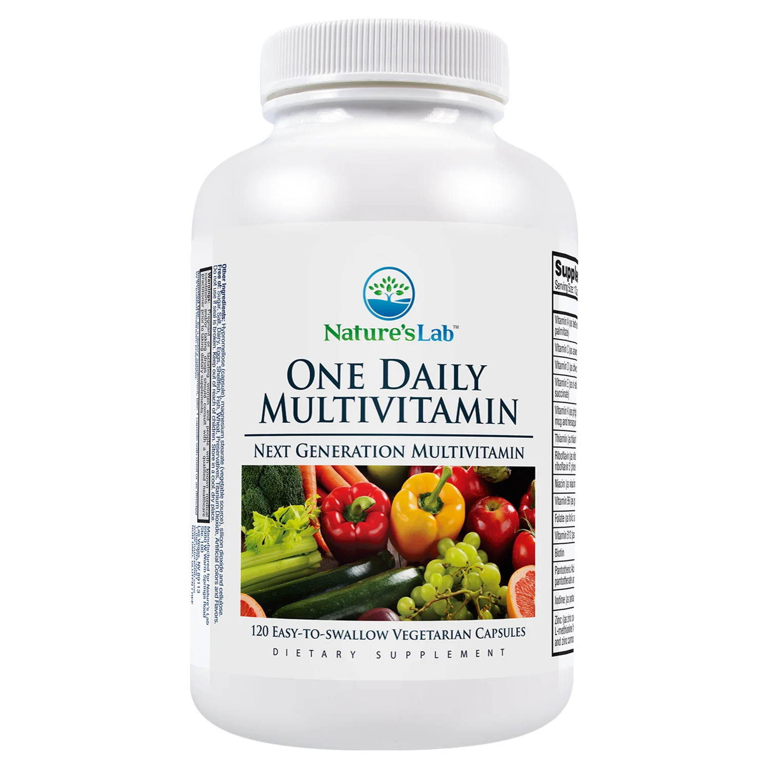 2 Packs Nature'S Lab One Daily Multivitamin, 120 Vegetarian Capsules