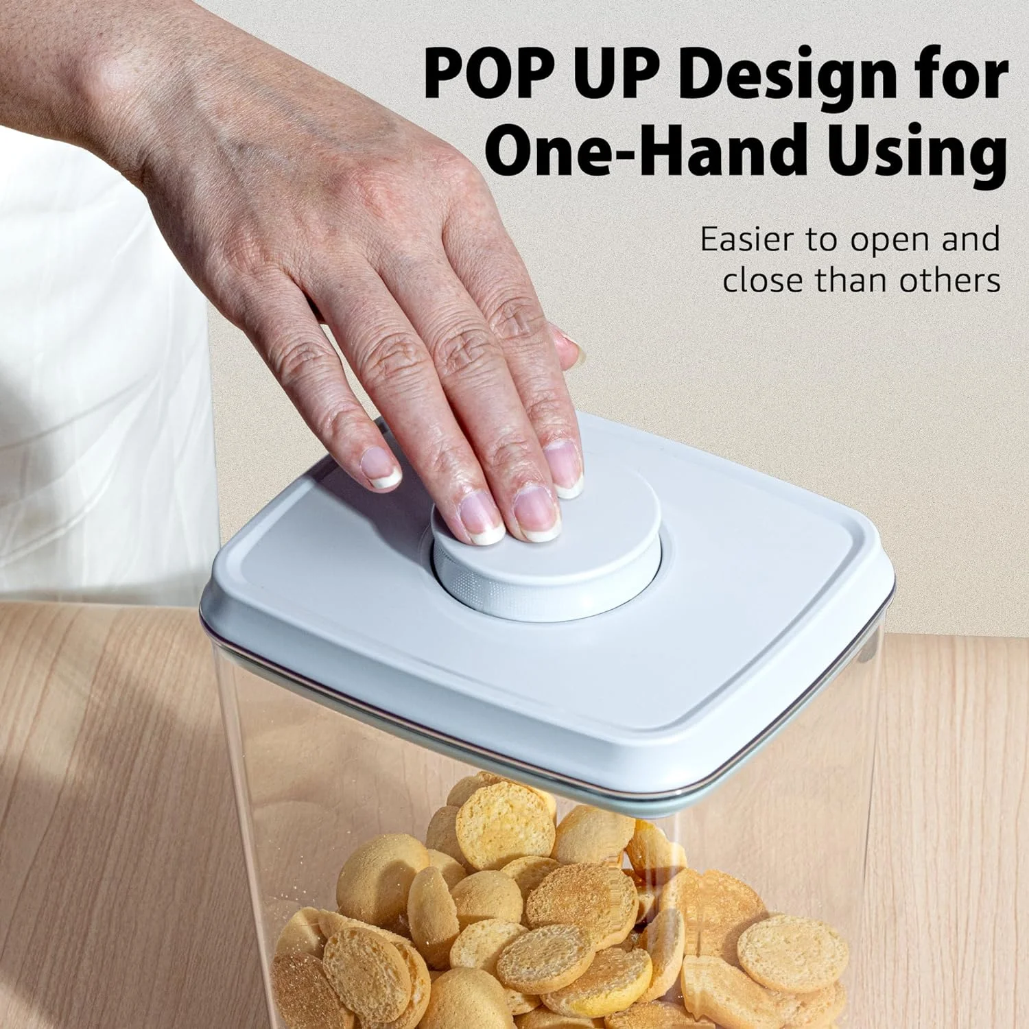 Pop Container Sets, 4-Piece Airtight Food Storage Containers