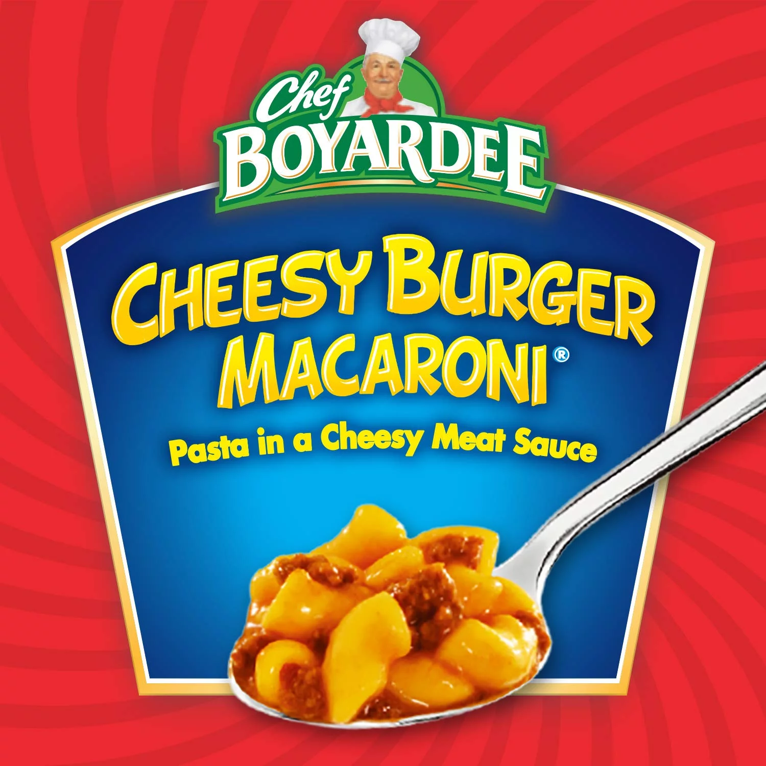 Chef Boyardee Cheesy Burger Macaroni, 15 oz, 12 Pack